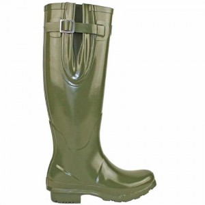 Botas Wellington Rockfish Everyday Altas Side Adjustable Mujer Verde Oscuro | WRB9430ZO