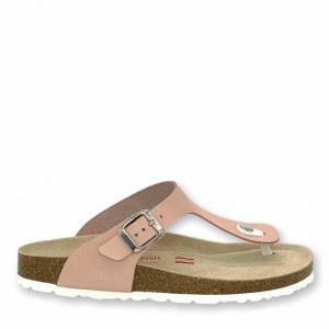 Sandalias Rockfish Nixie Tanga Cork Flatform Flip Flop Mujer Rosas | IBU4357RV