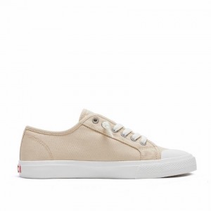 Zapatillas Bajas Rockfish Original 745 Lazy-lace Lona Mujer Beige | PSC6560RI