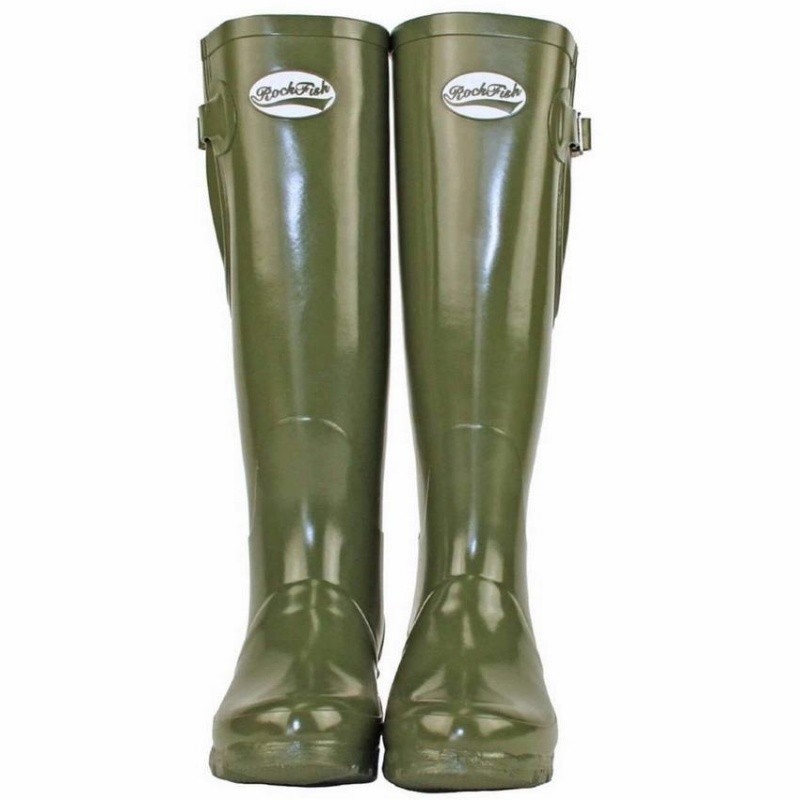 Botas Wellington Rockfish Everyday Altas Side Adjustable Mujer Verde Oscuro | WRB9430ZO