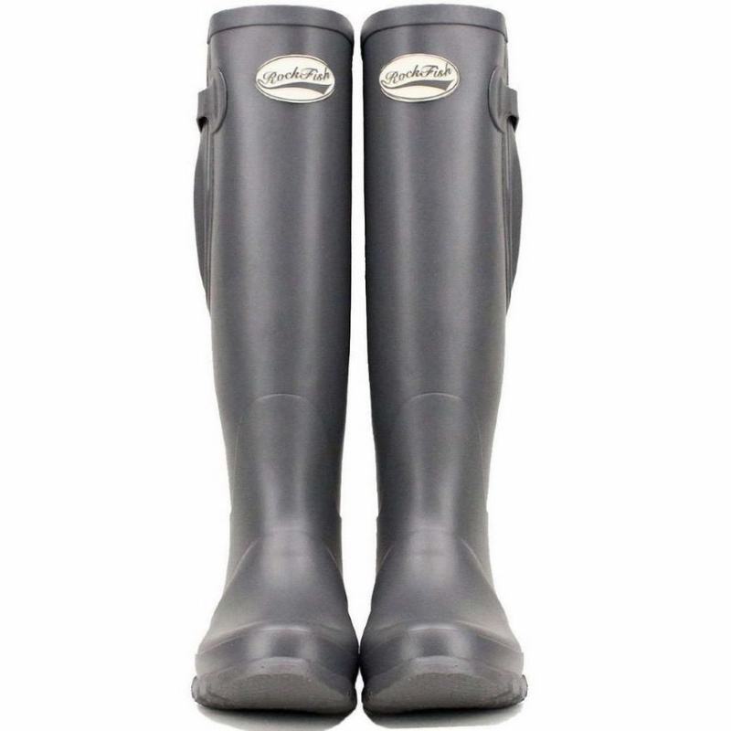 Botas Wellington Rockfish Everyday Altas Side Adjustable Mujer Gris | QRO8350QQ