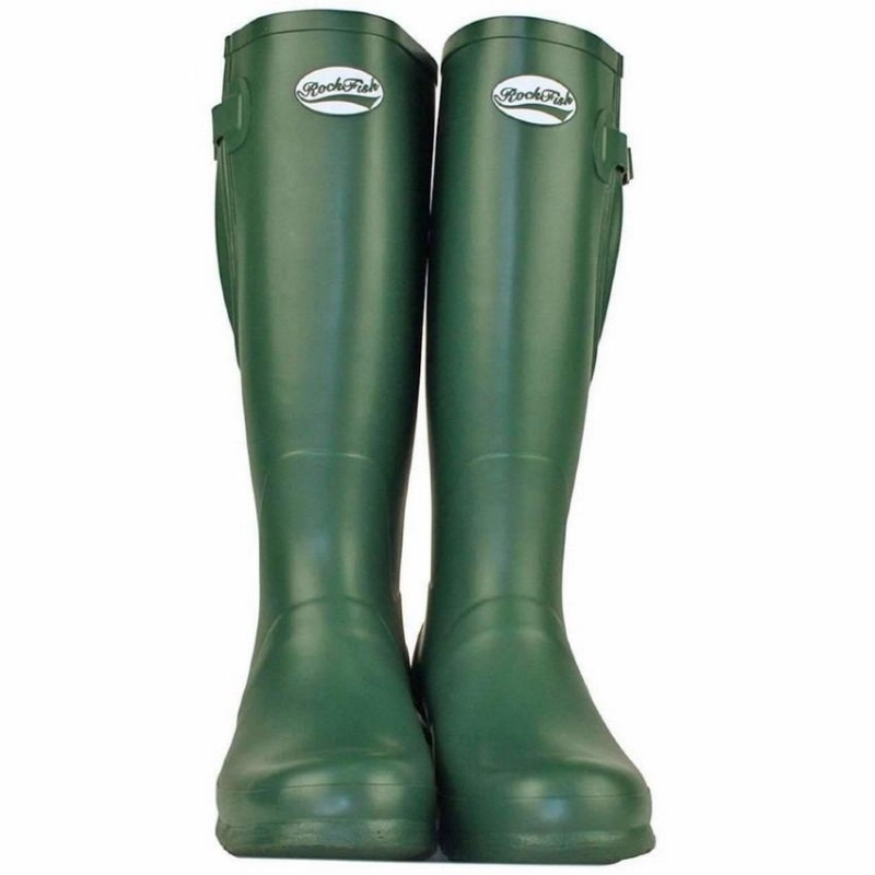 Botas Wellington Rockfish Everyday Altas Side Adjustable Mujer Verde | QNU8674AY