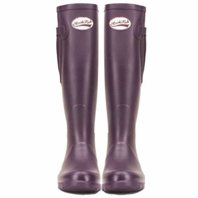 Botas Wellington Rockfish Everyday Thermal Altas Side Adjustable 3mm Neoprene Insulated Mujer Moradas | ECP5046WI