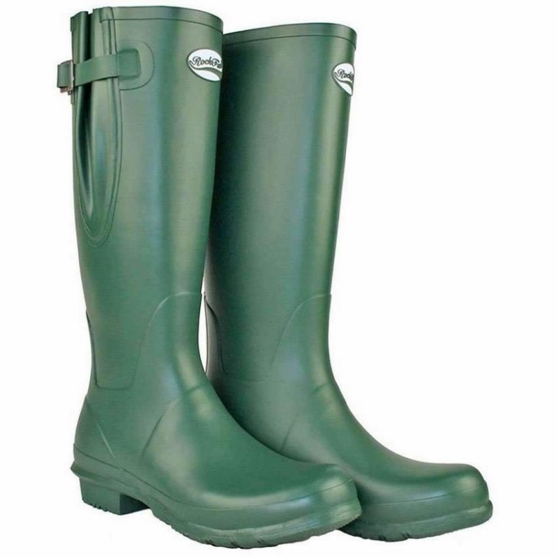 Botas Wellington Rockfish Everyday Thermal Altas Side Adjustable 3mm Neoprene Insulated Mujer Verde | PSE7461GF