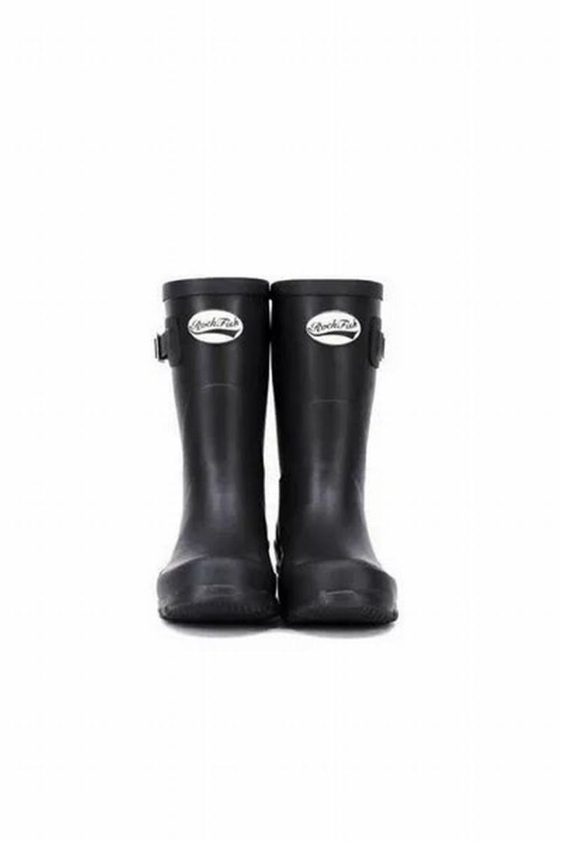 Botas Wellington Rockfish Three Quarter Corta Mujer Negras | QNC9773BP