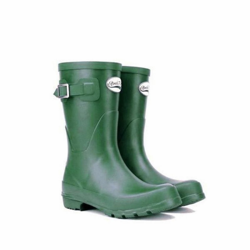 Botas Wellington Rockfish Three Quarter Corta Mujer Verde | UVG5787OC