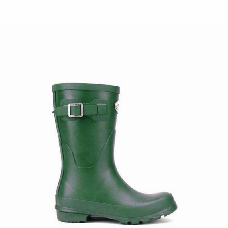 Botas Wellington Rockfish Three Quarter Corta Mujer Verde | UVG5787OC