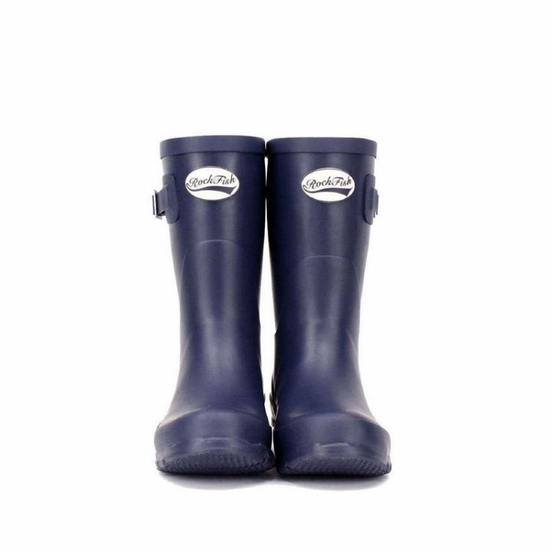 Botas Wellington Rockfish Three Quarter Corta Mujer Azul Marino Azules | CTJ1857AI