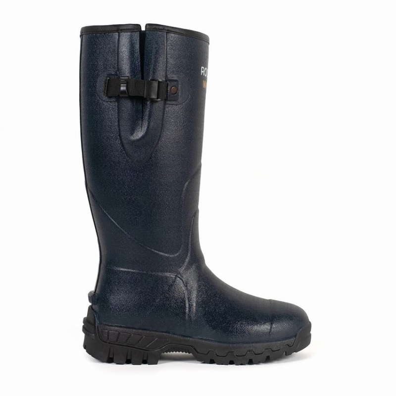 Botas Wellington Rockfish Walkabout Altas Side Adjustable 5mm Neoprene Insulated Hombre Azules Oscuro | YKF902SP