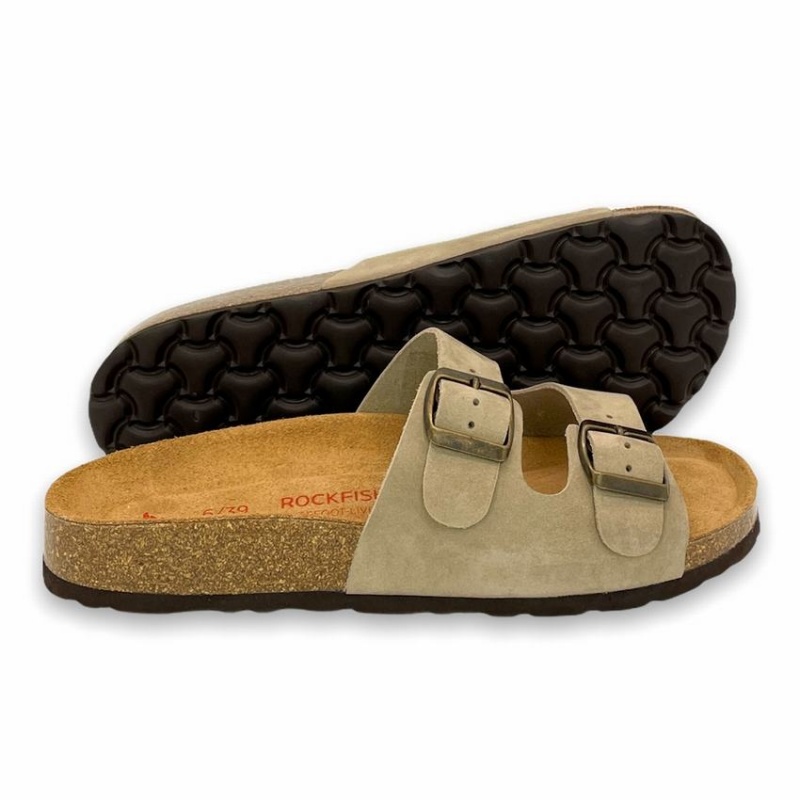 Sandalias Rockfish Kendall Two-Correa Double Correa Mujer Kaki | ARS6024SP