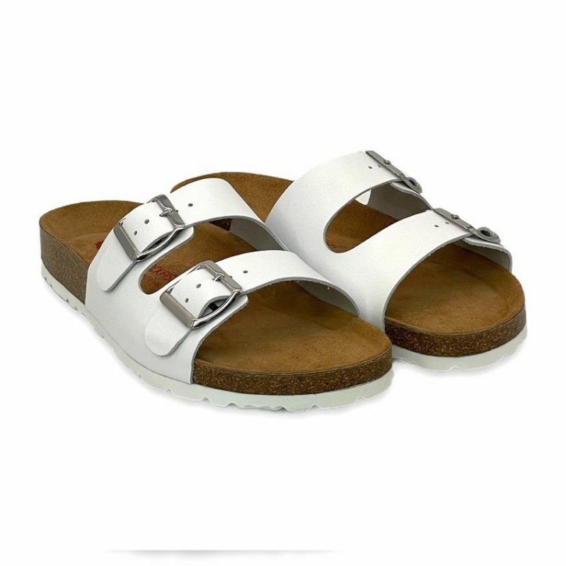 Sandalias Rockfish Kendall Two-Correa Double Correa Mujer Blancas | VRG160HM