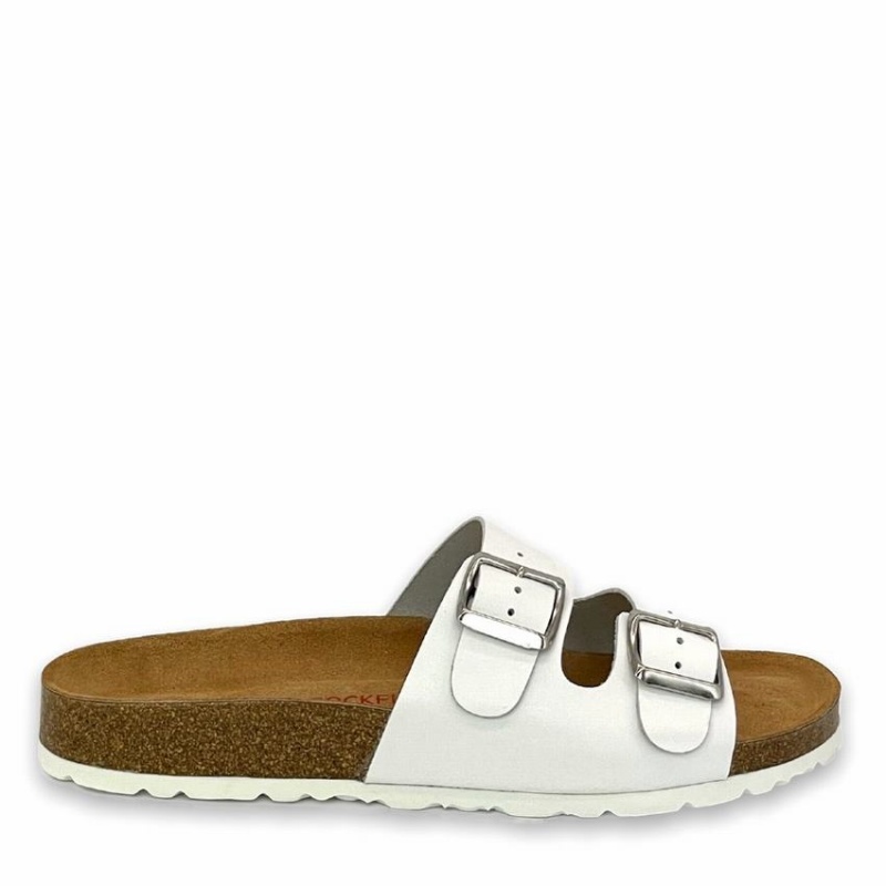 Sandalias Rockfish Kendall Two-Correa Double Correa Mujer Blancas | VRG160HM