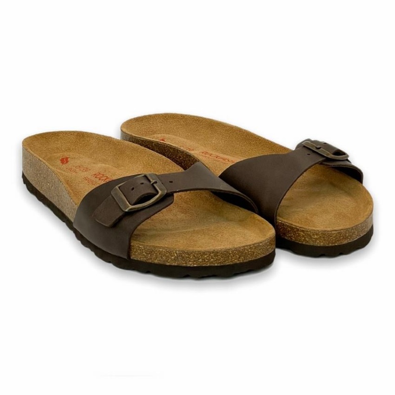 Sandalias Rockfish Talulah One-strap Single Correa Mujer Marrones Oscuro | SBV1033RG