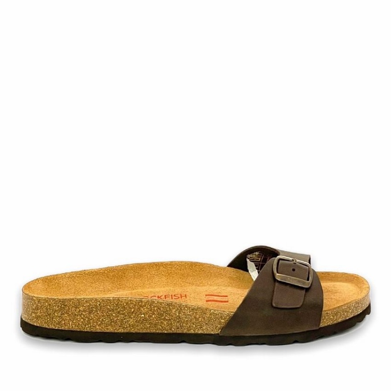 Sandalias Rockfish Talulah One-strap Single Correa Mujer Marrones Oscuro | SBV1033RG