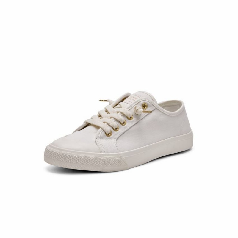 Zapatillas Bajas Rockfish Original 745 Lazy-lace Lona Mujer Blancas | ZIR6660VS