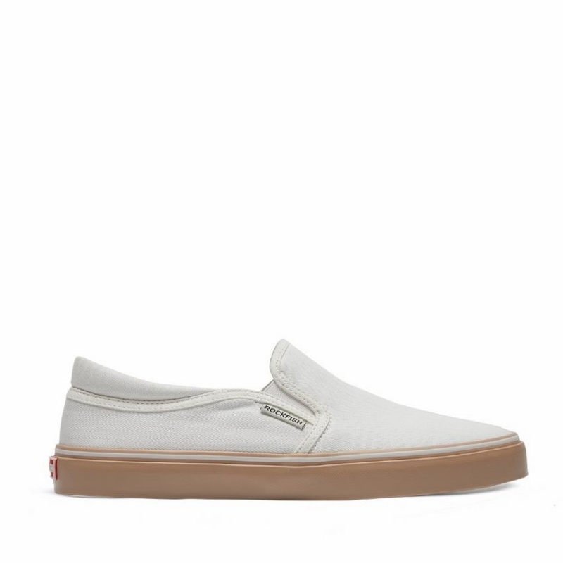 Zapatillas sin Cordones Rockfish 718 Slip-on Classic Mujer Blancas | NNT283XN